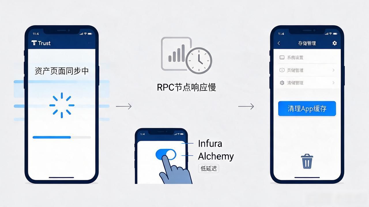 同步卡顿解决方法_Trust钱包注册问题_Trust钱包注册使用中的常见问题排查