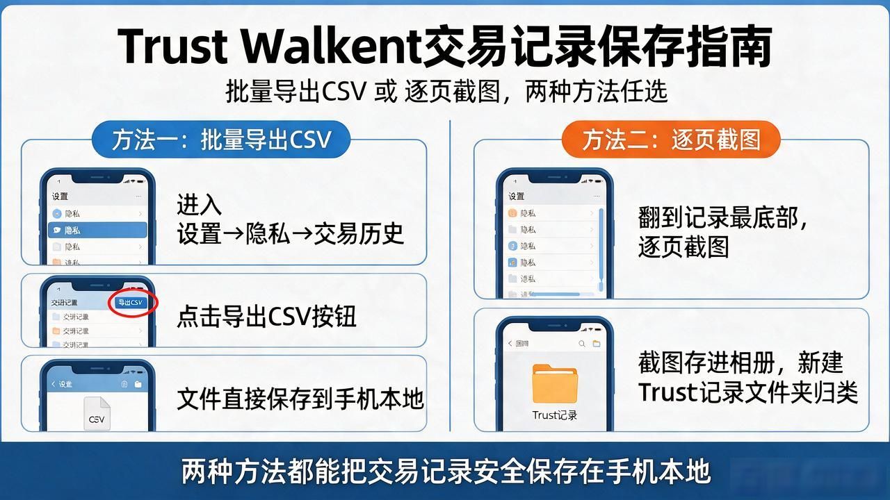 在 Trust Wallet 下载后如何进行交易记录保存?_Trust Wallet 备份交易历史_Trust Wallet 交易记录导出