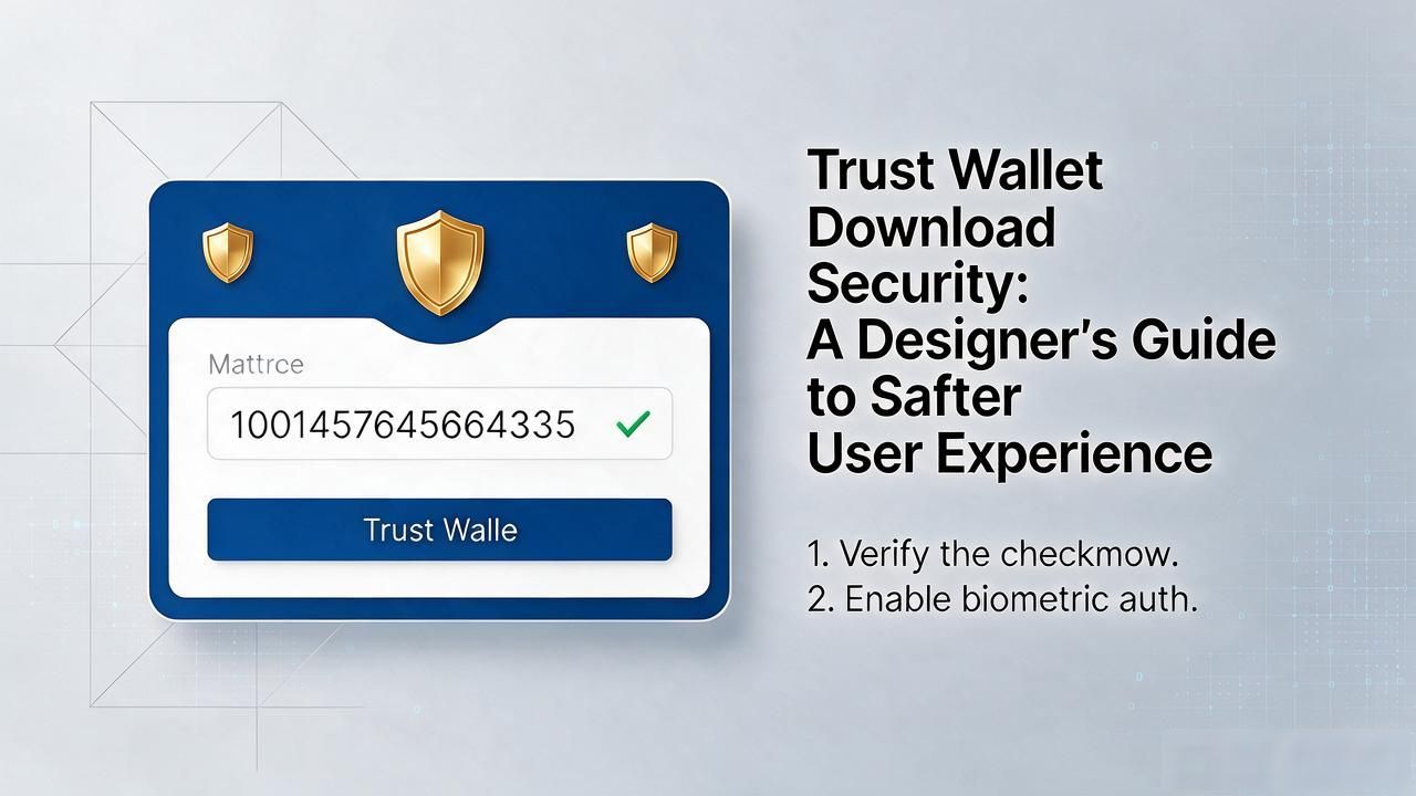 mobile app designer blockchain wallet download security_visual trust indicators crypto wallet onboarding flow_Trust Wallet in design： Improving user download safety
