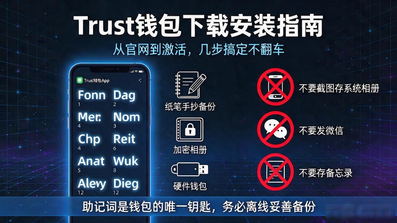 如何通过正确的步骤确保Trust钱包的下载与安装流程顺畅无误?_助记词备份流程_Trust钱包下载源