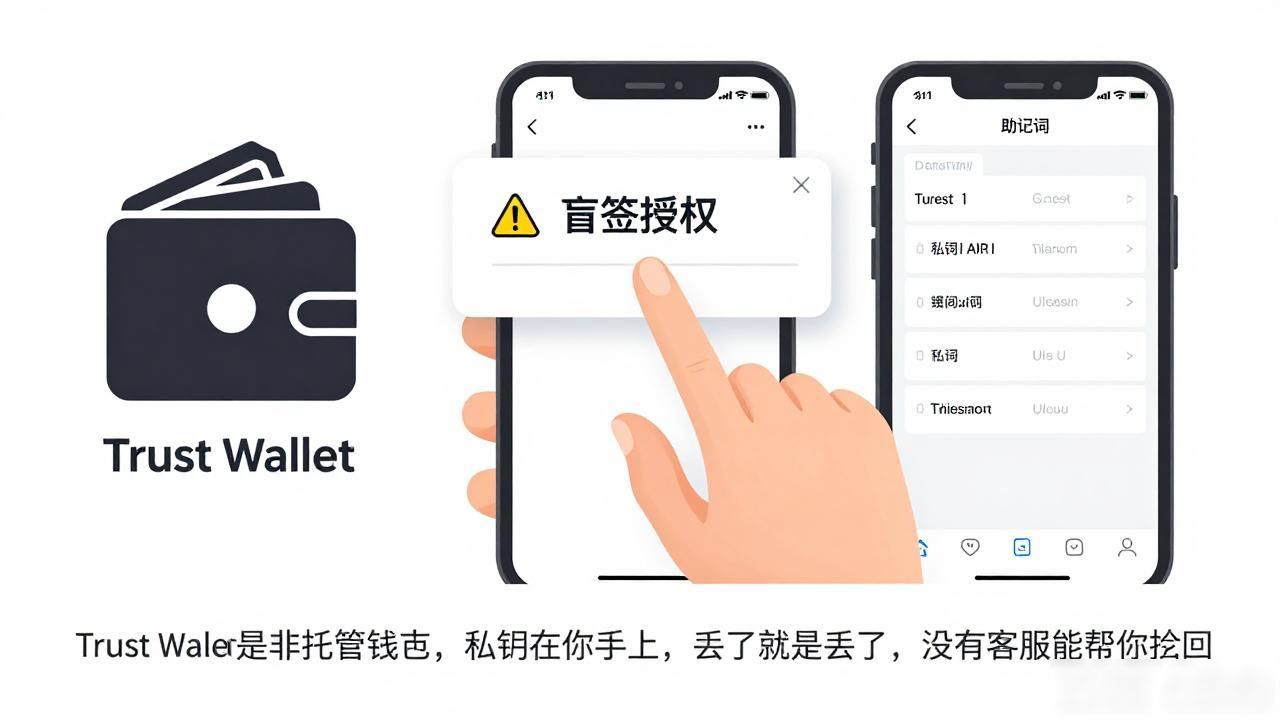 盲签授权假钓鱼网站助记词安全_Trust Wallet 钱包被盗案例:如何防范?_Trust Wallet被盗案例分析