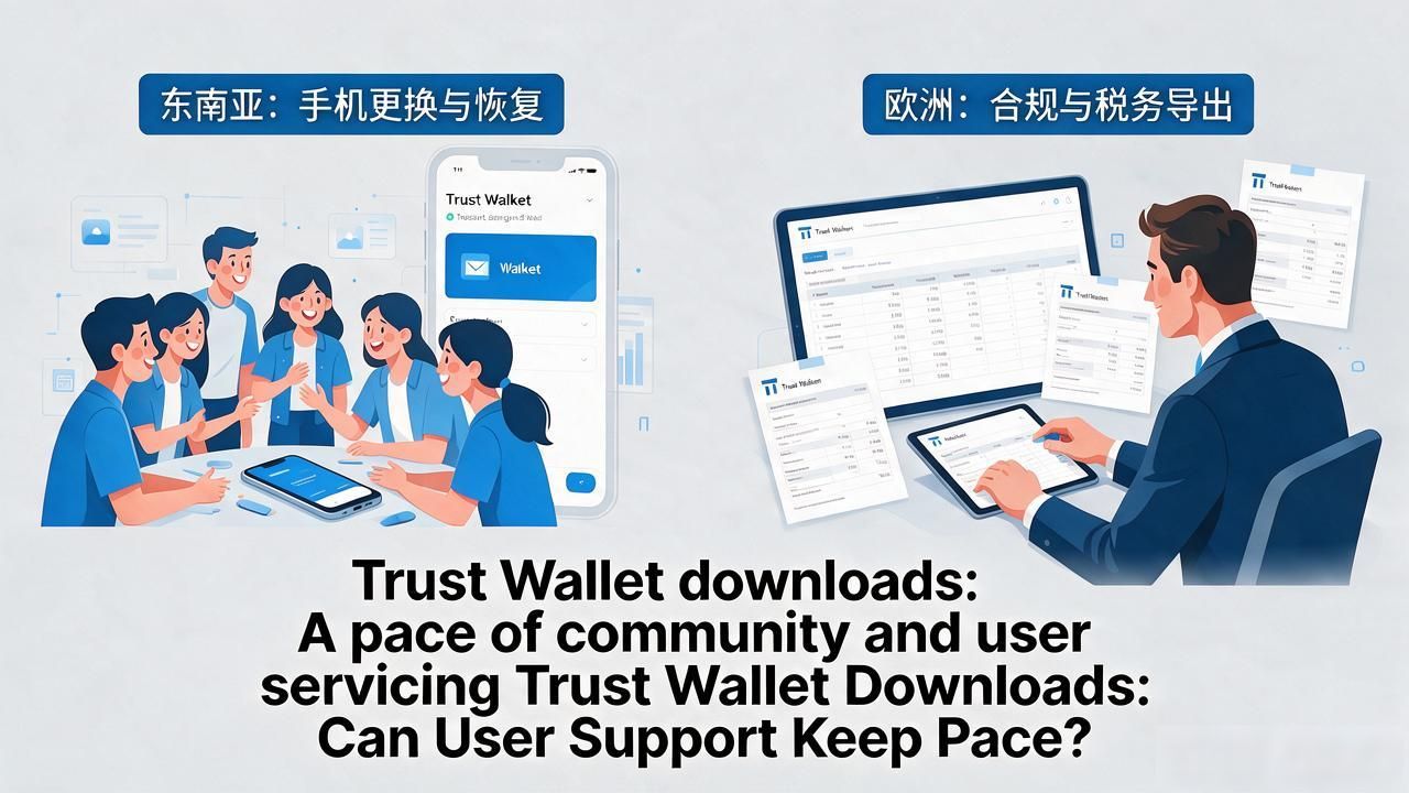 Trust Wallet downloads: A pace of community and user servicing_Community growth metrics_Trust Wallet download trends