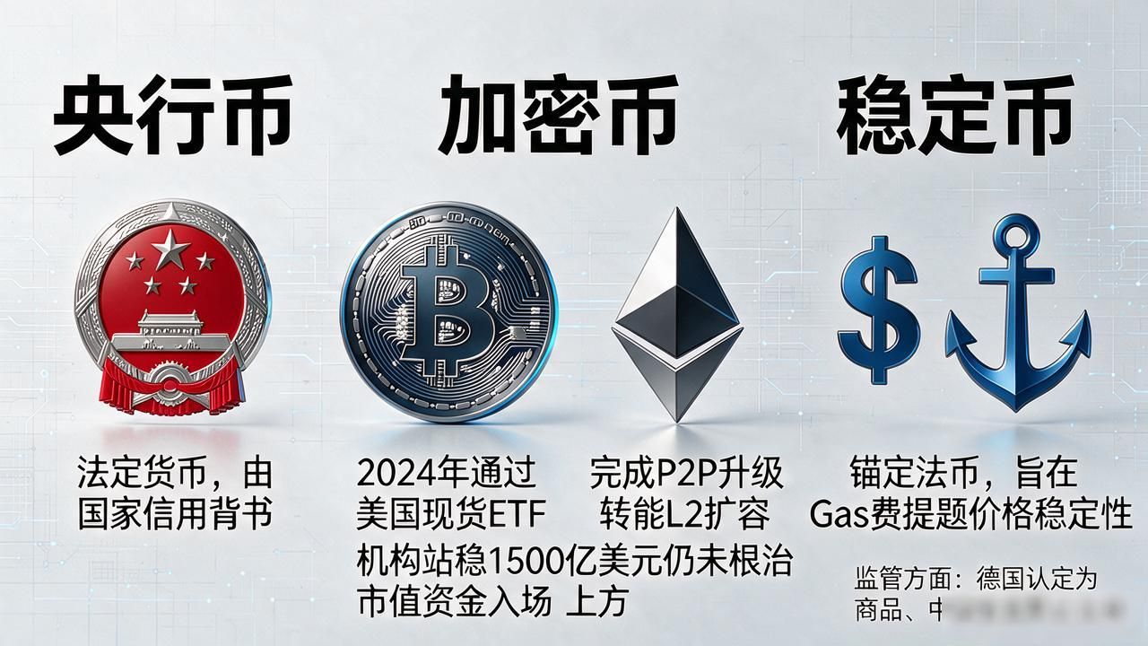 数字货币的分类及现状_央行数字货币与去中心化加密资产区别_稳定币跨境支付应用现状