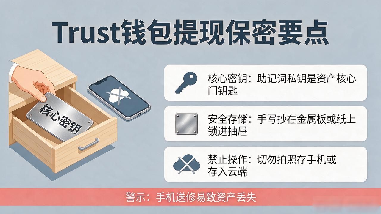 Trust钱包提币安全注意事项_Trust钱包提币后地址泄露风险_Trust钱包用户如何保持提现信息的守密性?