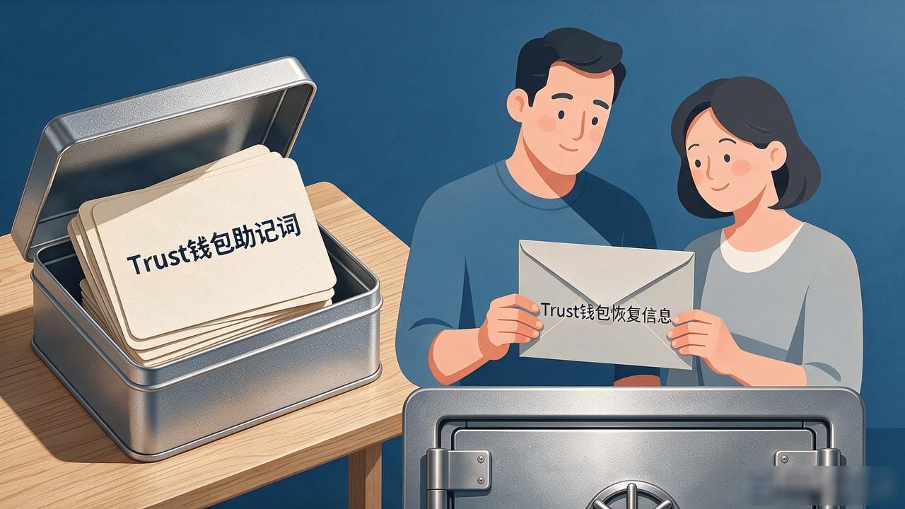 Trust钱包用户如何保持恢复信息的安全?_助记词手写存储_分散存储助记词风险