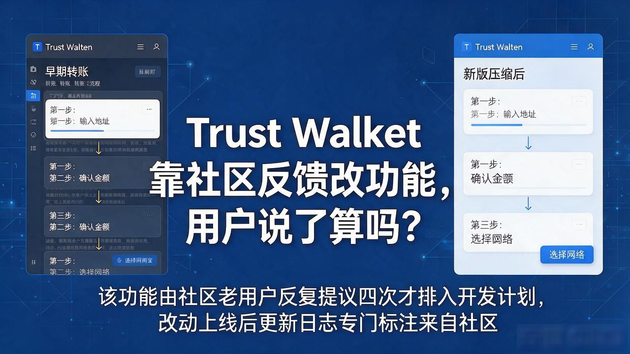 Trust Wallet 如何通过社区反馈改善功能?_Trust Wallet社区驱动开发模式_多链资产聚合展示功能