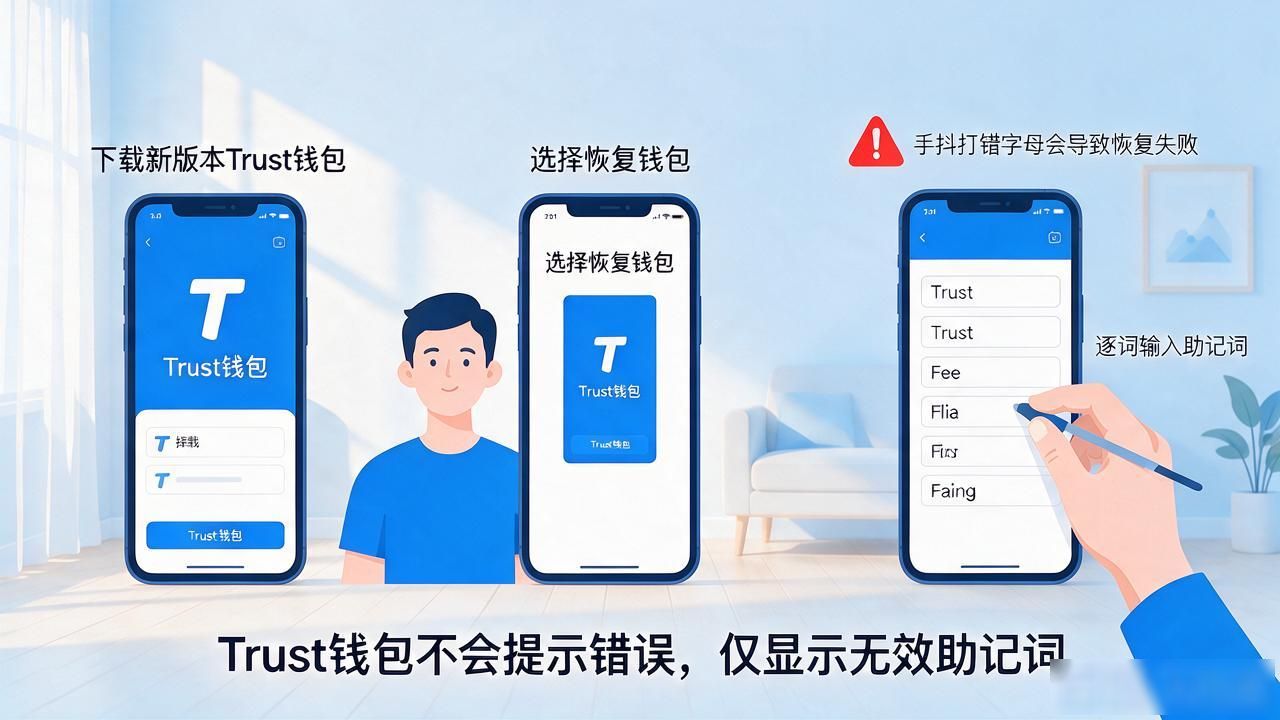 Trust钱包助记词恢复机制_手写助记词安全存放_Trust钱包的恢复策略对用户的启示