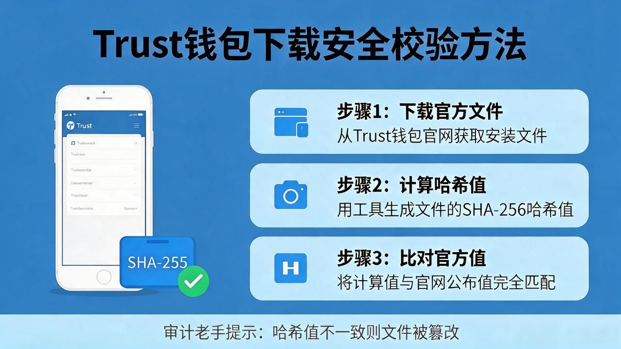 Trust钱包SHA-256校验_Trust钱包下载地址的合法性验证方法_Trust钱包官网下载