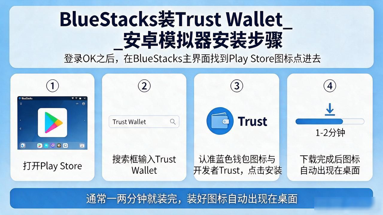 如何在模拟器(如BlueStacks)安装Trust Wallet?_BlueStacks安装Trust Wallet教程_Trust Wallet电脑版使用技巧