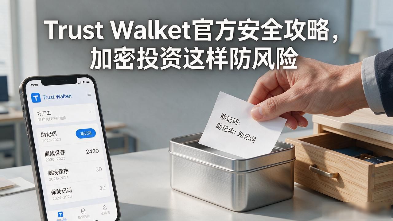 使用Trust Wallet钱包官方网站提供的加密安全攻略,保护投资!_助记词离线保存_Trust Wallet安全攻略